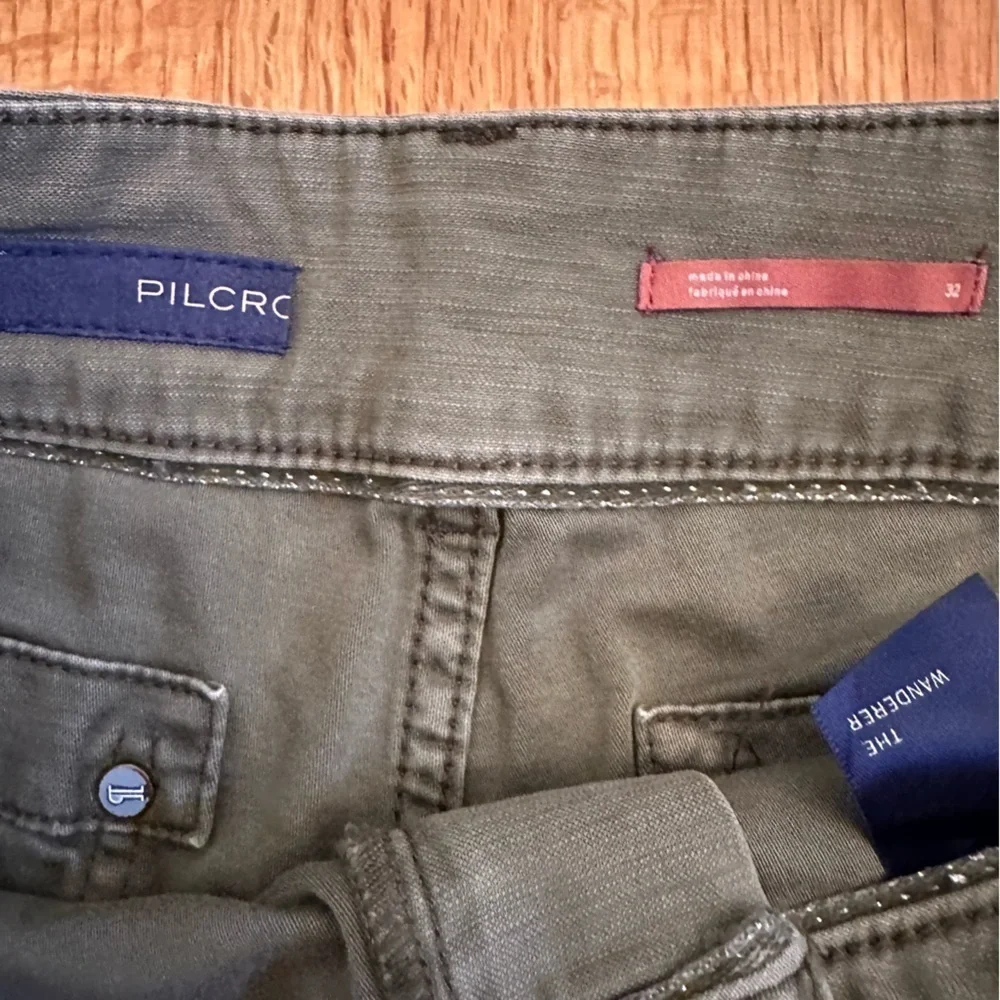 PILCRO‎ The Wanderer Low Rise Shorts 32 Army Green Cut Off Hem (z) - Picture 10 of 13